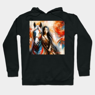 Queen and her horse by Charlotte VanRoss( cvanross ) Hoodie